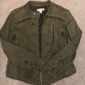 Olive Military-Style Women's Jacket
